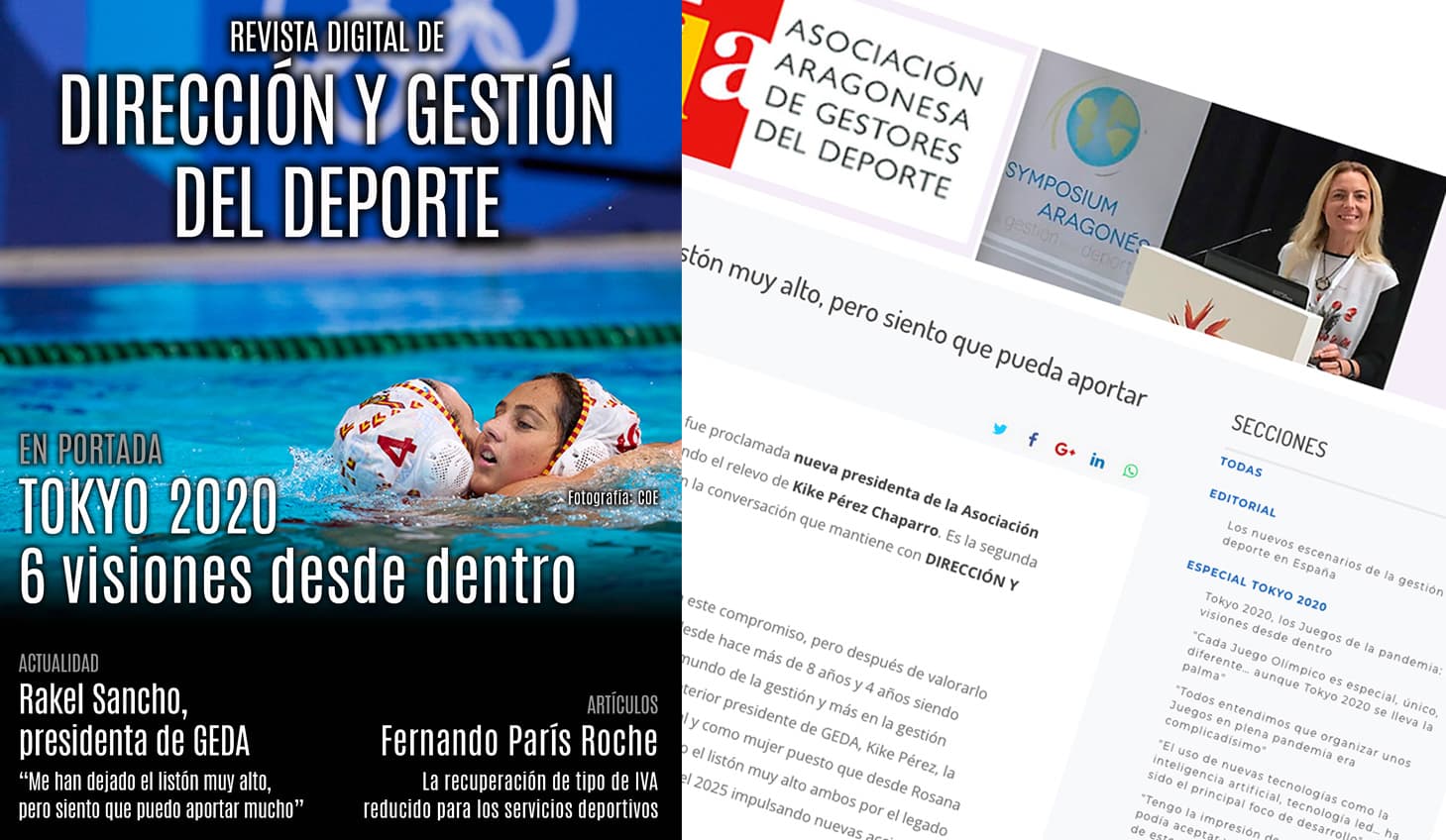 La revista digital de FAGDE pone el foco  en Tokyo 2020