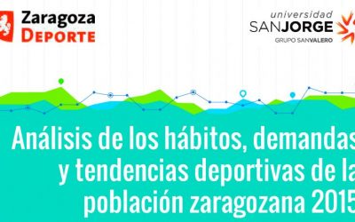 Presentación del Estudio “Análisis de los hábitos, demandas y tendencias deportivas de la población zaragozana, 2015”.