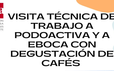 Visita técnica de trabajo a Podoactiva y degustación de café con Eboca